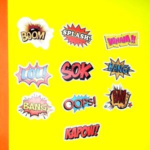 3/$20 brand new 10pcs waterproof funny stickers